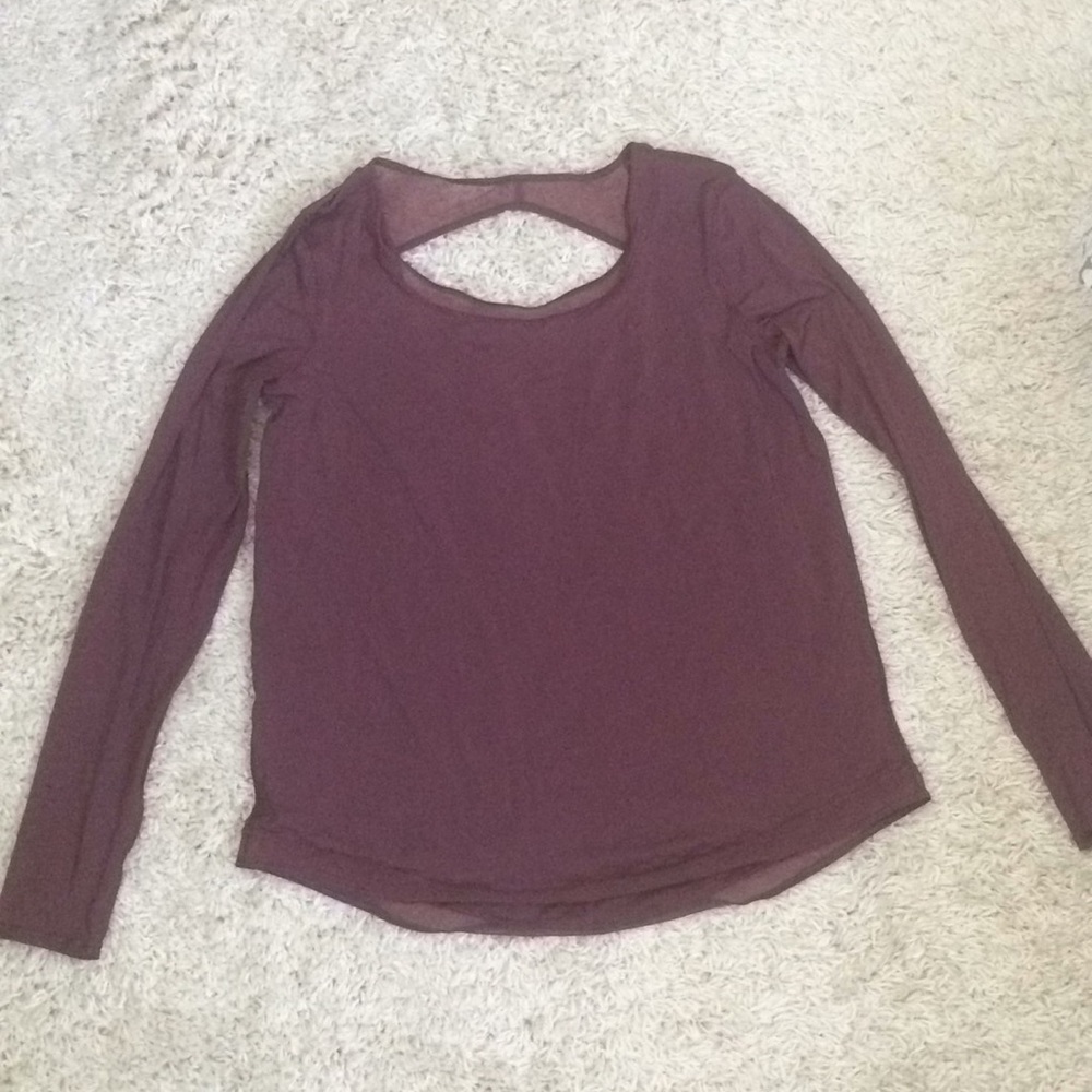 NWOT Open back lulu top